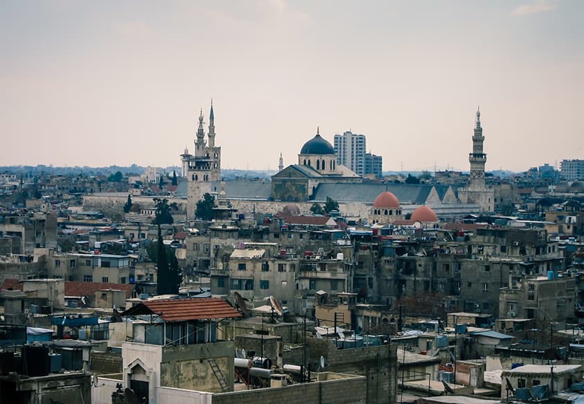 Cityscape view of Damascus, Syria Cityscape view of Damascus, Syria