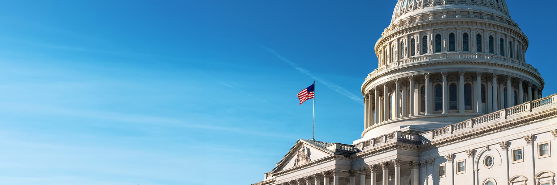 Cropped image of US Capitol Building. Cropped image of US Capitol Building.